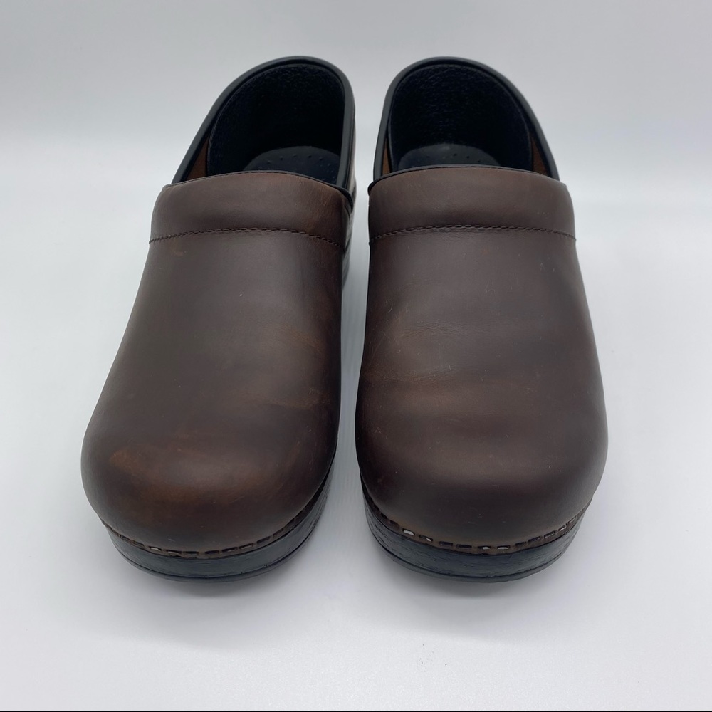 Dansko Wide Professional Antique Brown black shoes size 39